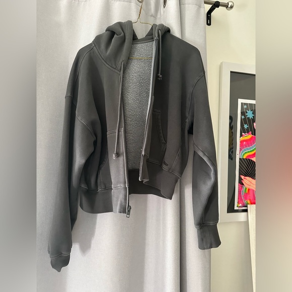 TNA Cozy Fleece Boyfriend Boxy Zip Hoodie - Picture 6 of 6